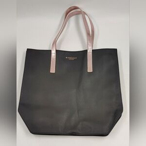 Givenchy Black Tote w/Pink Rose Gold Handles New